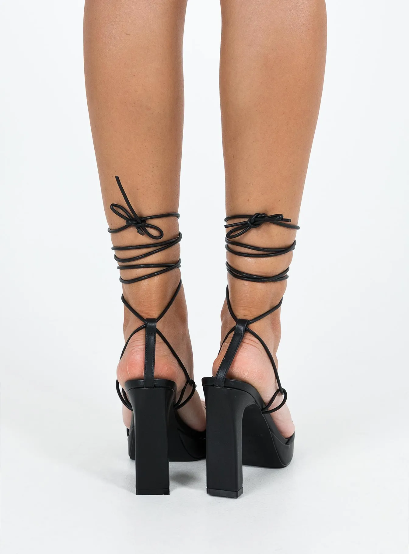 Tennille Strappy Heels Black