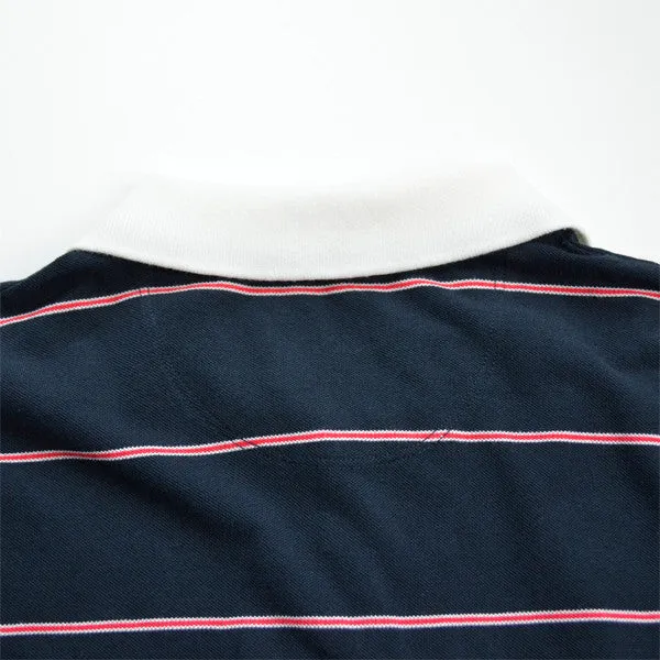 This Is Not A Polo Shirt. – Micro Trad Stripe Pocket Polo – Blue Nights