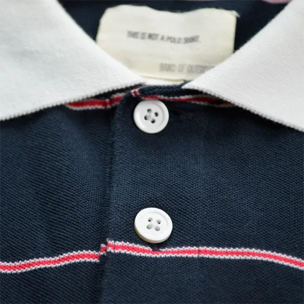 This Is Not A Polo Shirt. – Micro Trad Stripe Pocket Polo – Blue Nights