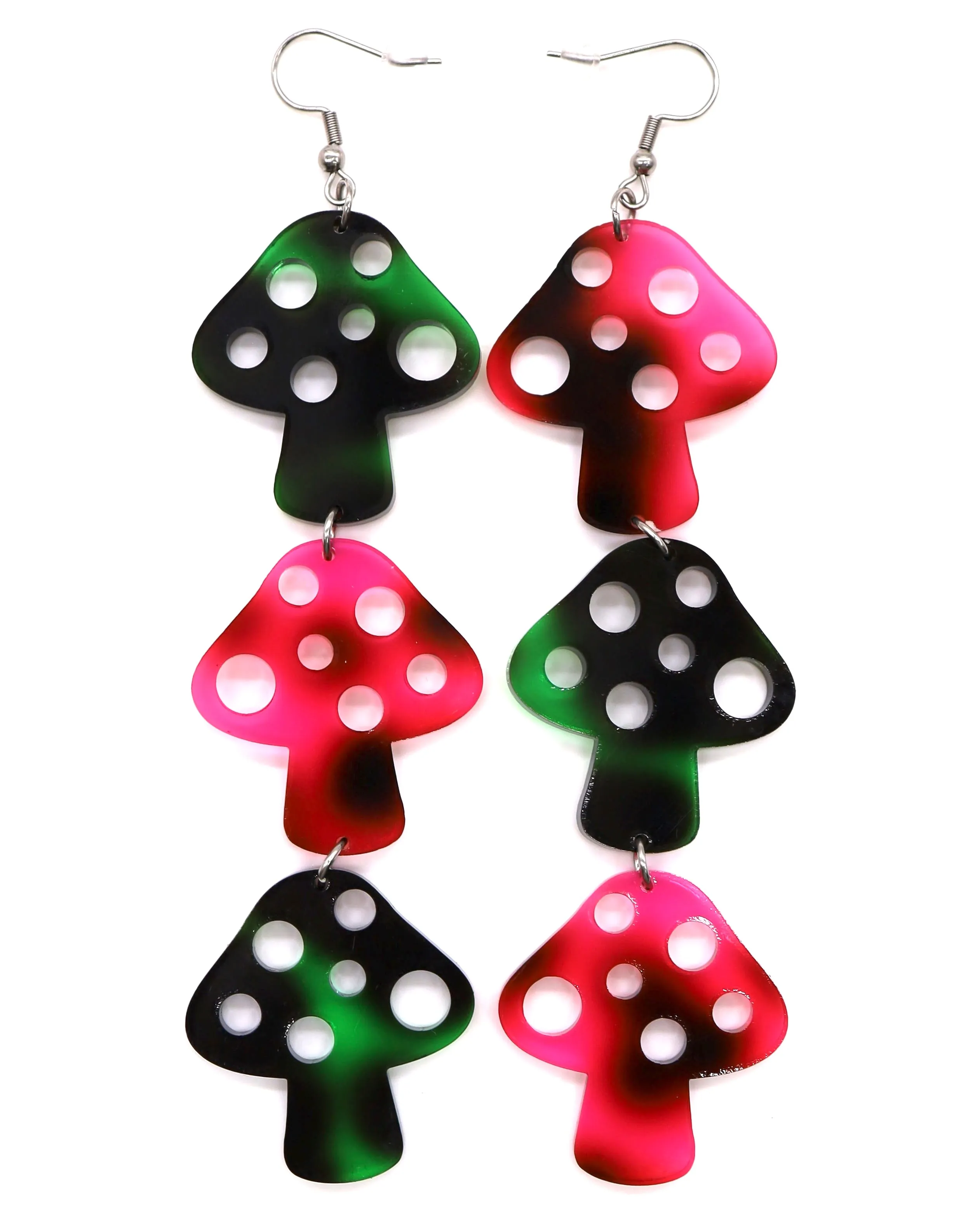 Tiered Death Cap Earrings