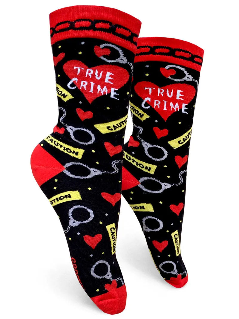 Top-rated Women's Crew Socks for True Crime Enthusiasts