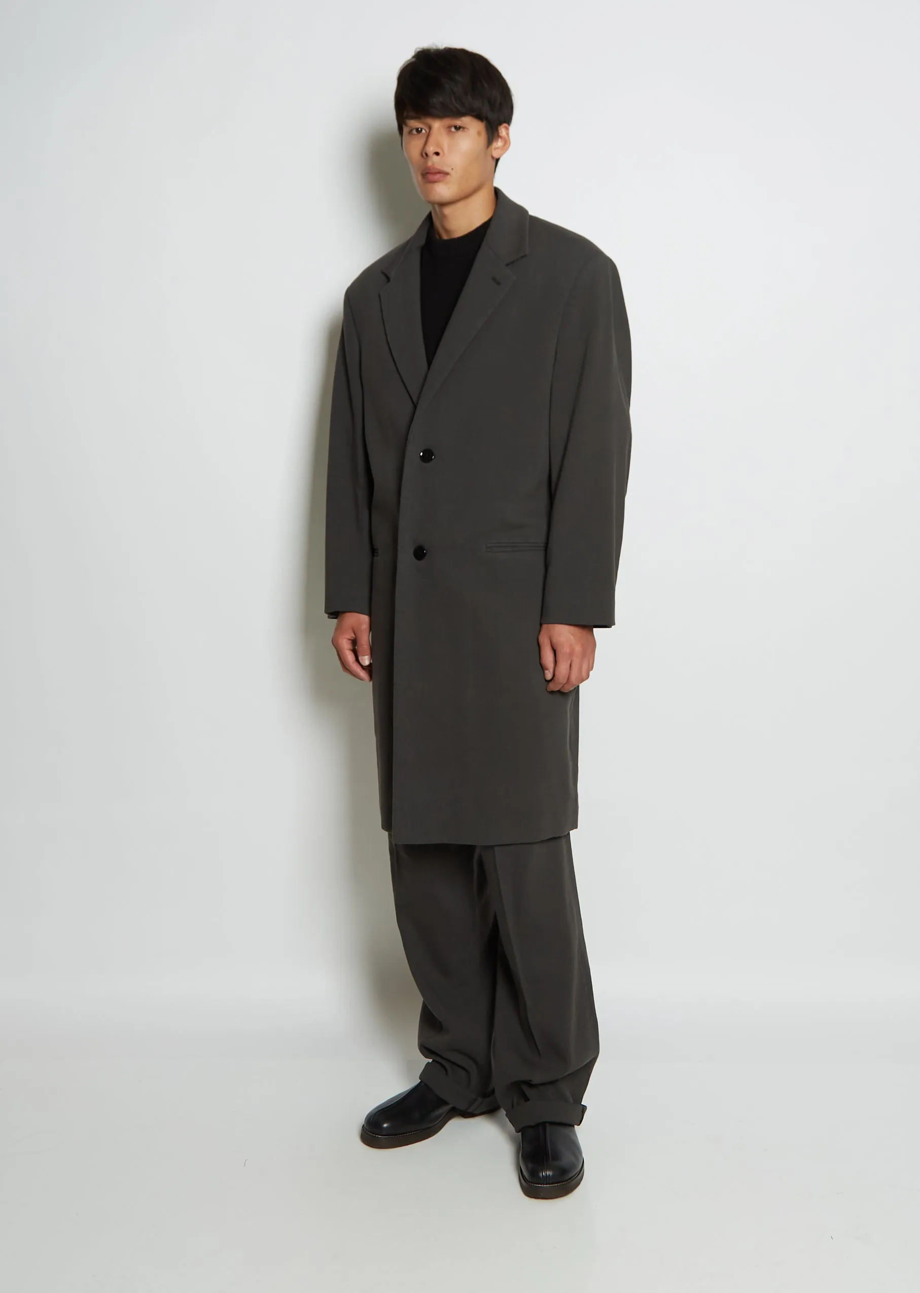 Unisex Chesterfield Wool Suiting Coat