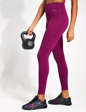 Universa High Waisted Leggings - Bordeaux/Black