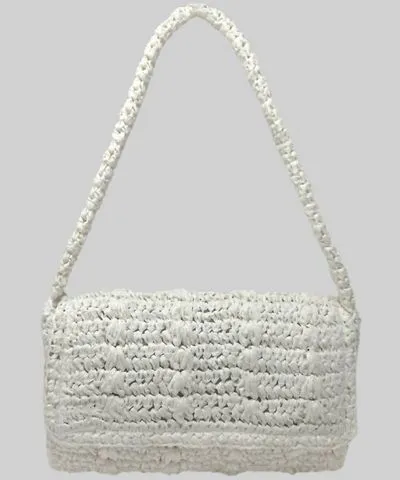 Urban Expression Women's Cora Woven Straw Shoulder Bag In Ivory