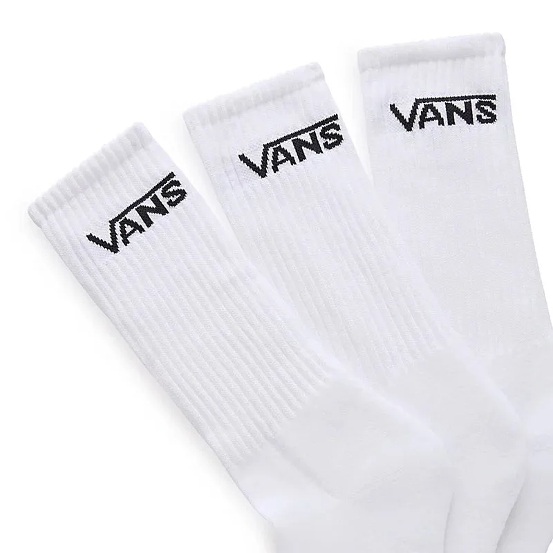 Vans classic white crew socks - unisex 3 pack.