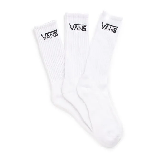 Vans classic white crew socks - unisex 3 pack.