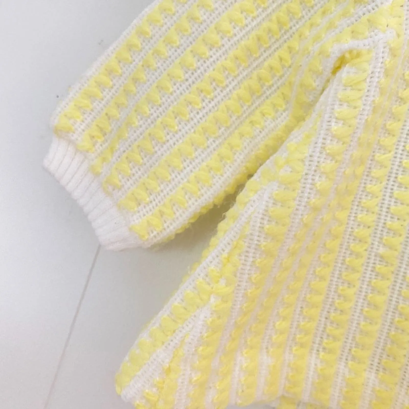 Vintage Novelty Knit Yellow Sweater Set 18 Months