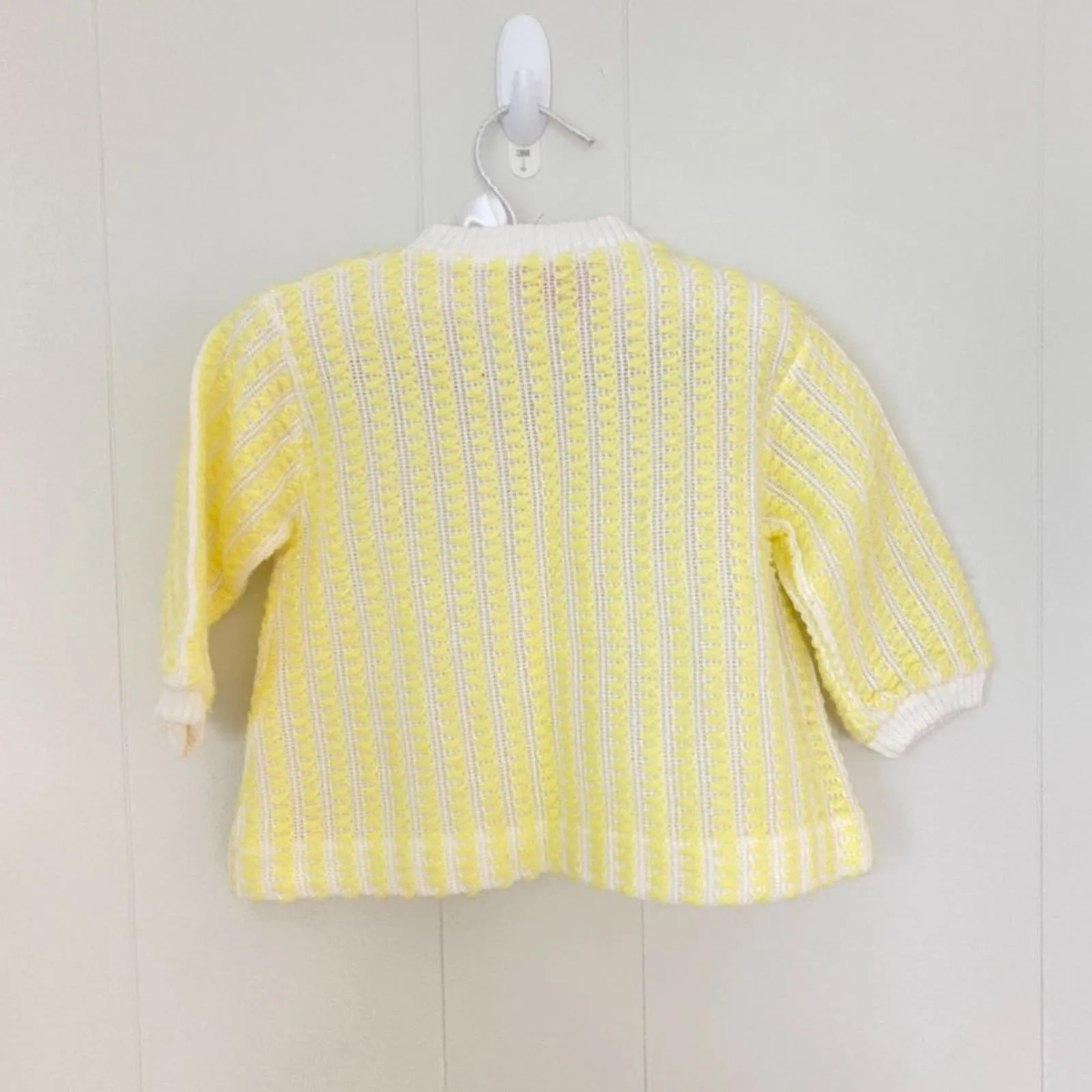 Vintage Novelty Knit Yellow Sweater Set 18 Months