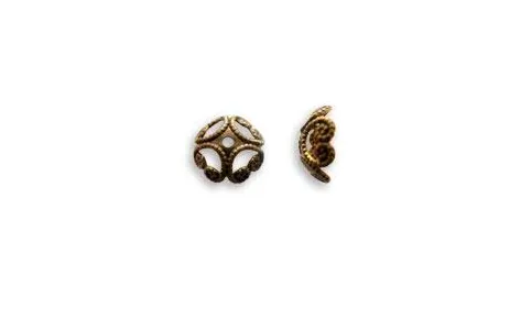 Vintaj Natural Brass- Etruscan Bead Cap