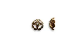 Vintaj Natural Brass- Etruscan Bead Cap