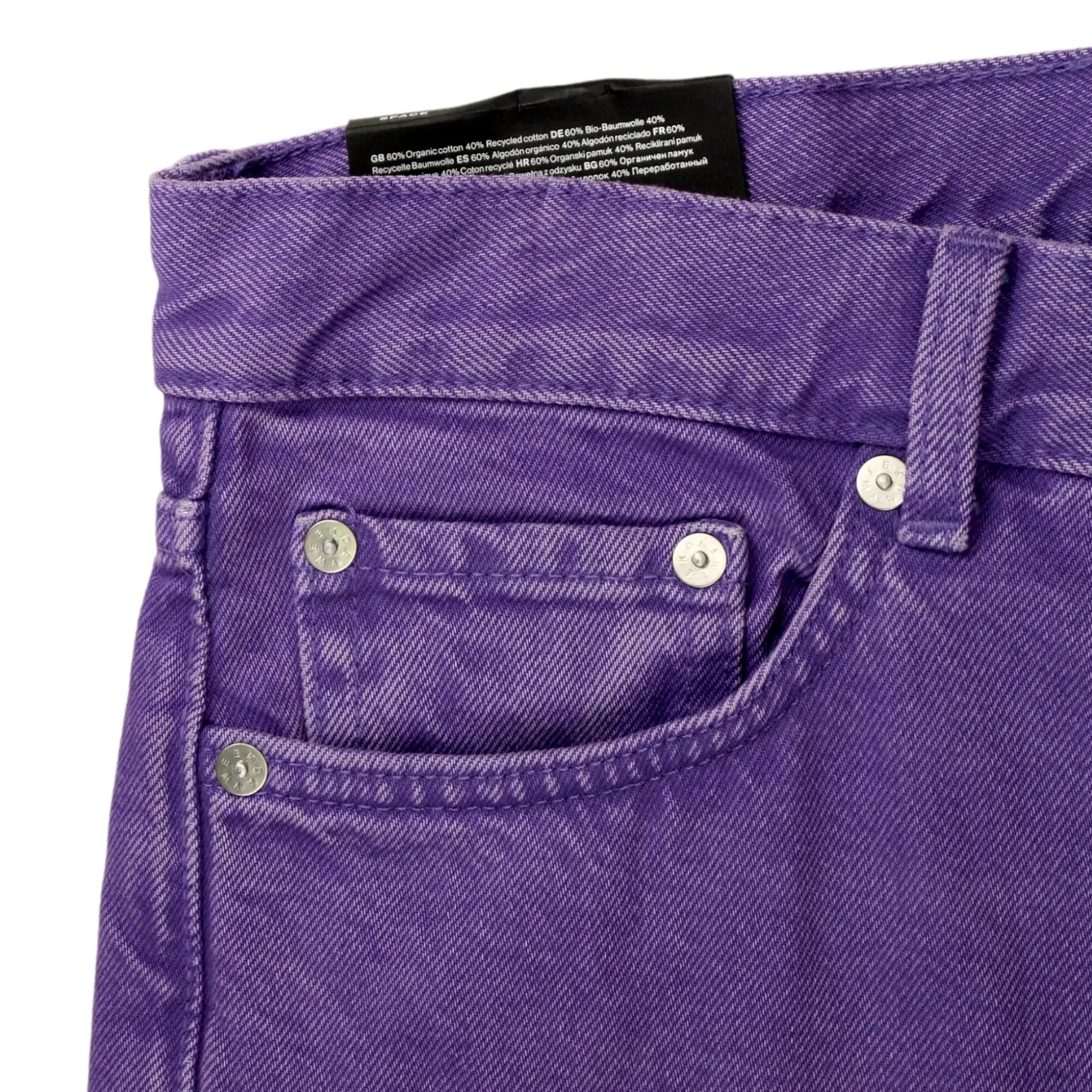 Weekday Purple Space Relaxed Jeans