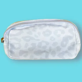 White Cheetah Belt Bag