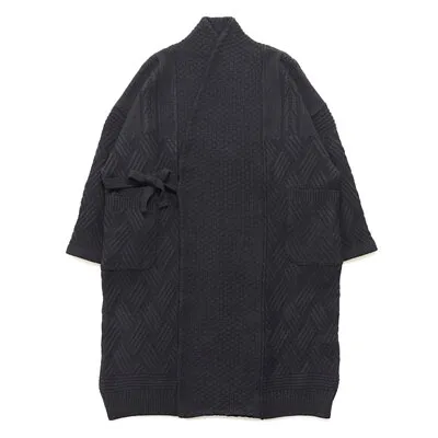 YASHIKI Hoko Knit Coat Black