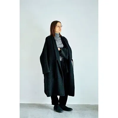 YASHIKI Hoko Knit Coat Black