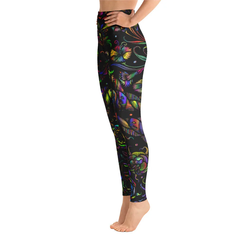 Yoga Leggings Vintage Floral