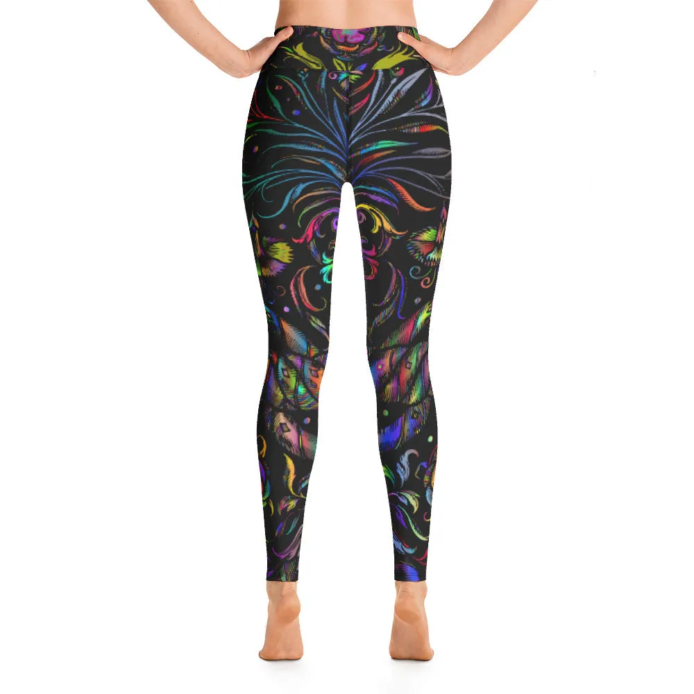 Yoga Leggings Vintage Floral