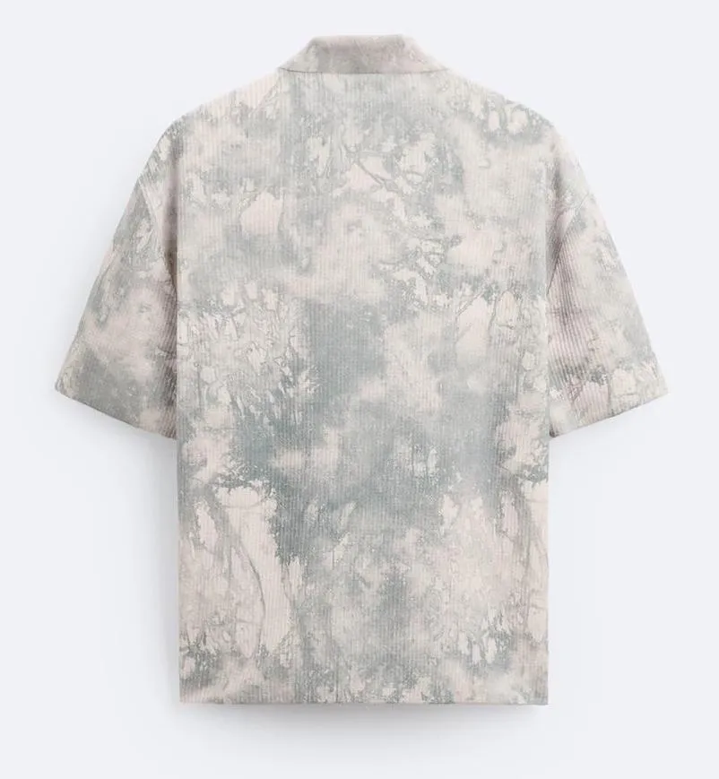 ZARA  |Tie-dye Short Sleeves Shirts